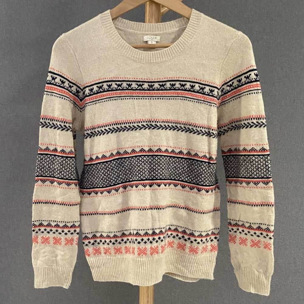 J. Crew Fair Isle Sweater - Size Small